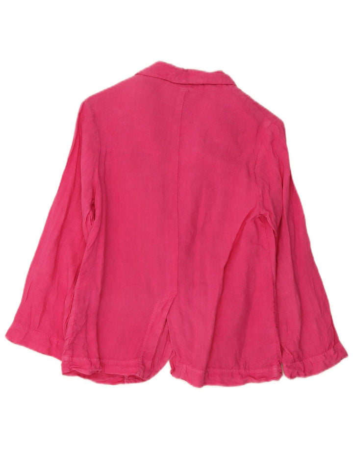 Giacca blazer a 2 bottoni per ragazze Zara 9-10 anni in lino rosa