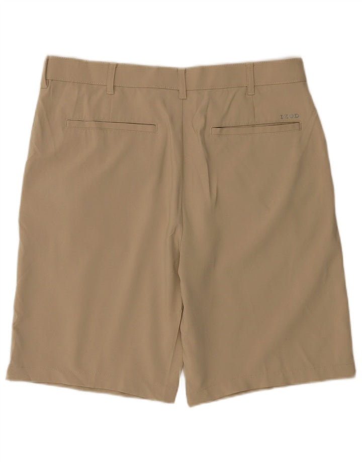 Pantaloncini chino da uomo Izod W34 Large Beige Poliestere