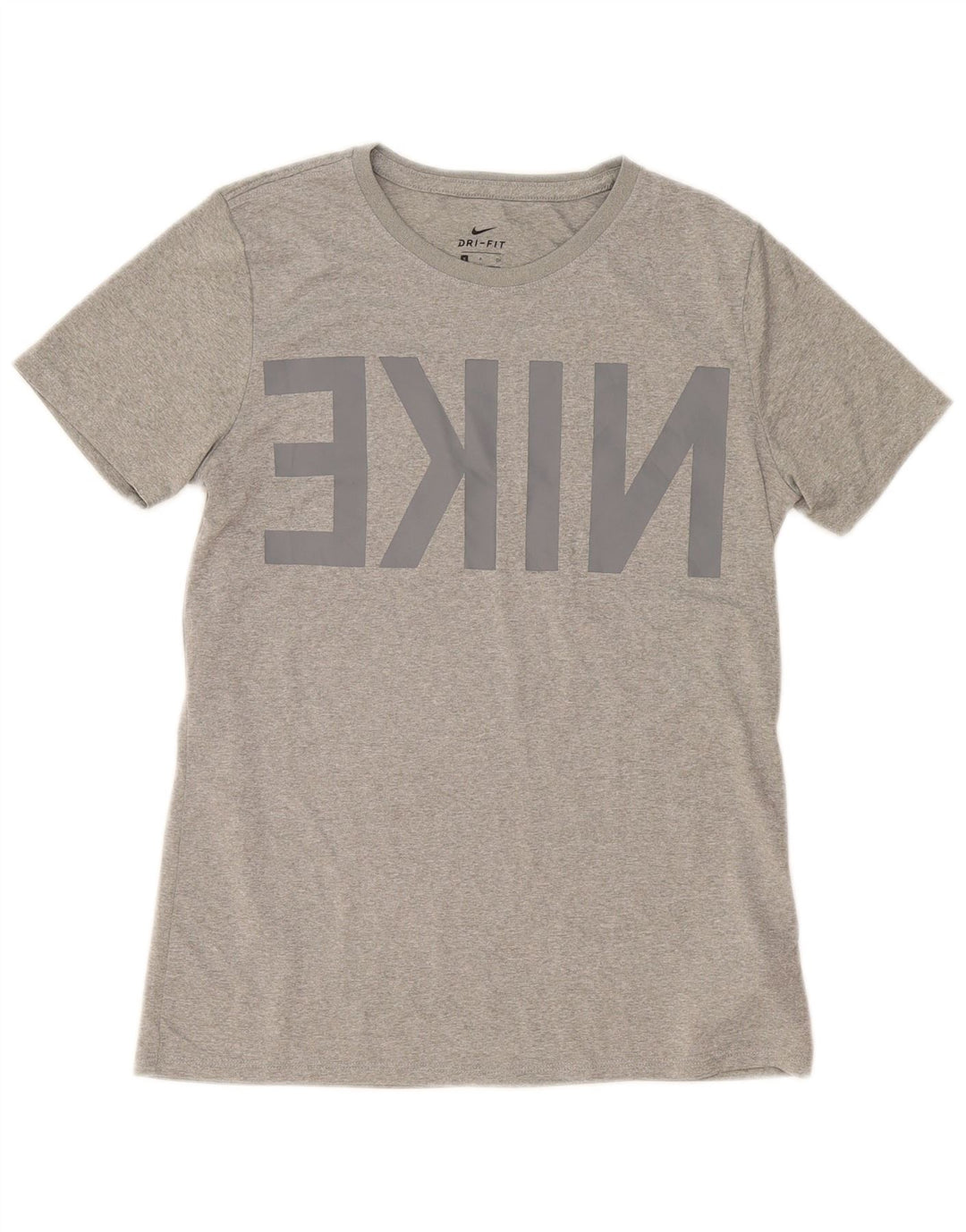 T-shirt grafica Nike Dri Fit da uomo, piccola, in poliestere grigio