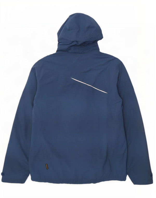 Giacca a vento con cappuccio da uomo Jack Wolfskin UK 40/42 Large Blu Navy