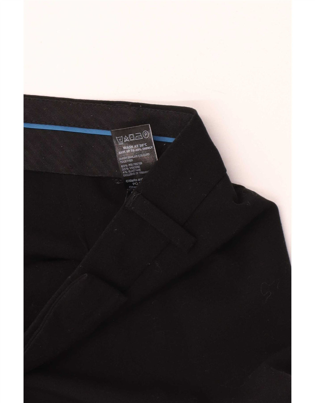 Pantaloni da abito bootcut da donna Marks & Spencer UK 10 piccoli W30 L28 neri