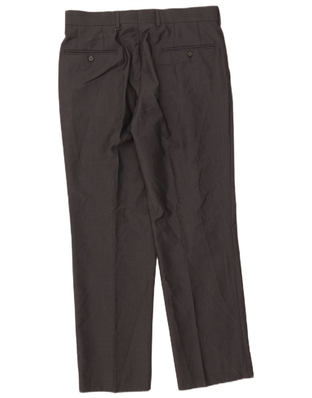 Pantaloni da abito dritti da uomo Ted Baker W33 L29 Grigi