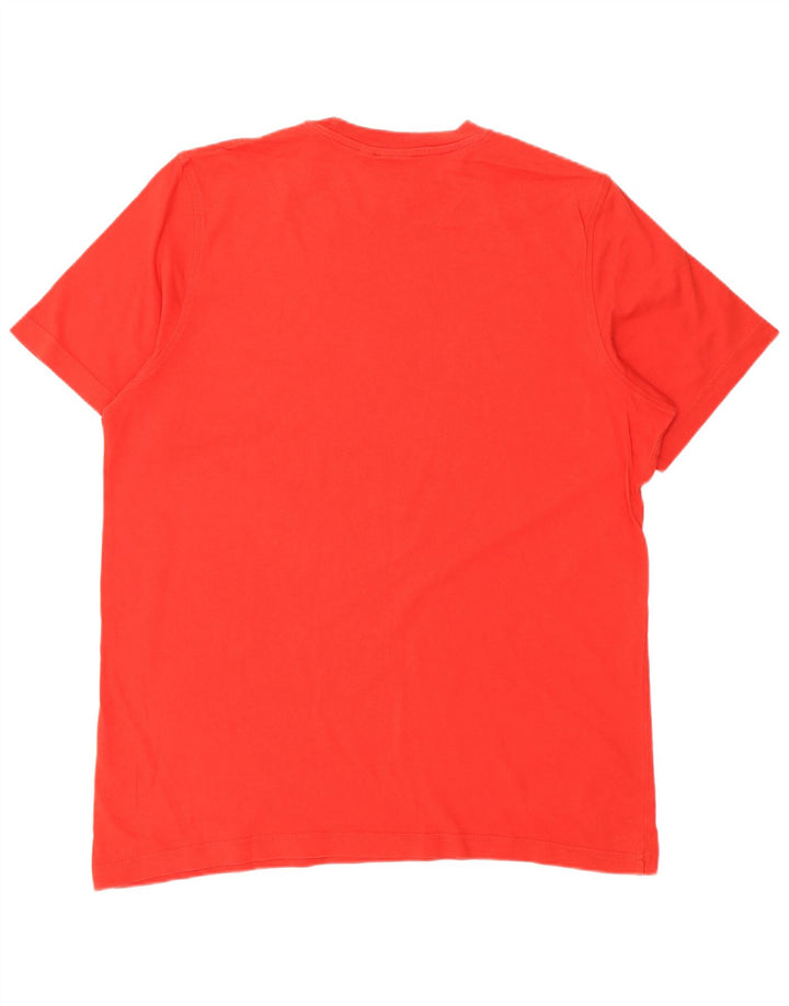 T-shirt grafica da uomo Adidas Top grande in cotone rosso