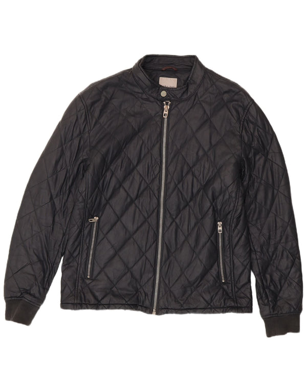 Giacca trapuntata da uomo Zara UK 42 XL poliestere nero