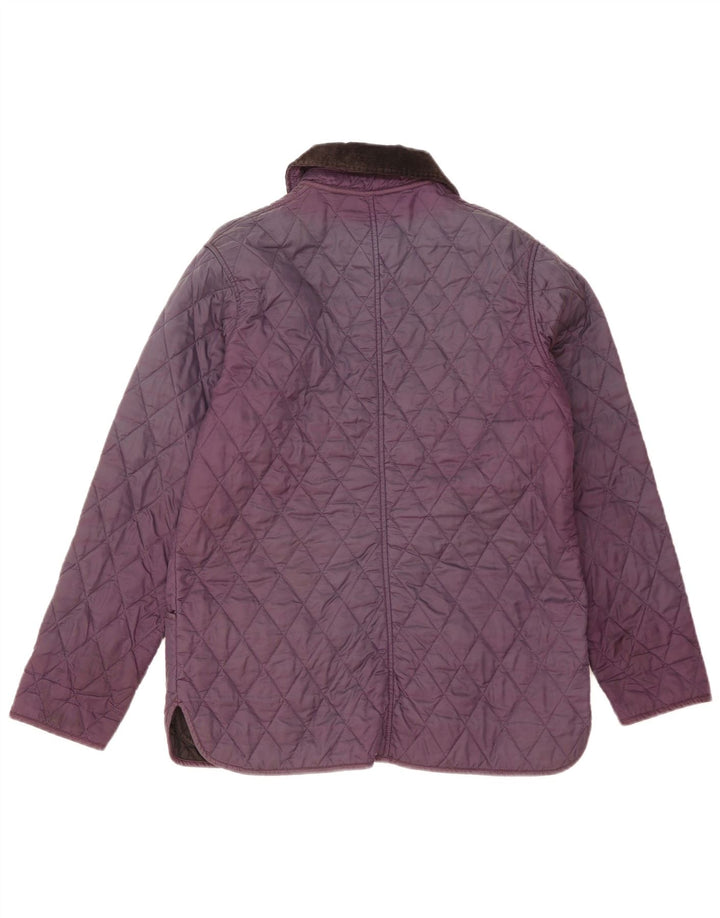 Giacca trapuntata da donna Barbour UK 12 Poliestere viola medio