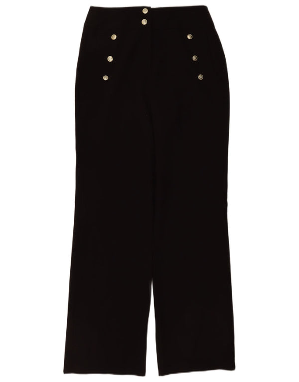 Pantaloni casual larghi da donna Lipsy UK 8 piccoli W24 L30 poliestere marrone