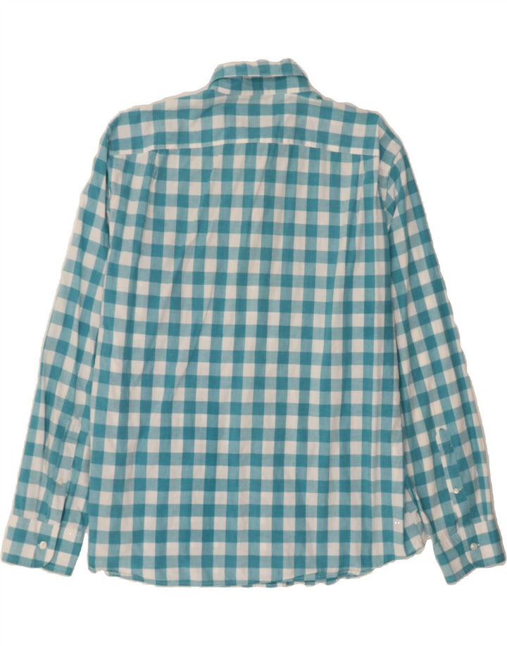 J. CREW Mens Slim Shirt XL Blue Gingham Cotton Vintage J. Crew and Second-Hand J. Crew from Messina Hembry 