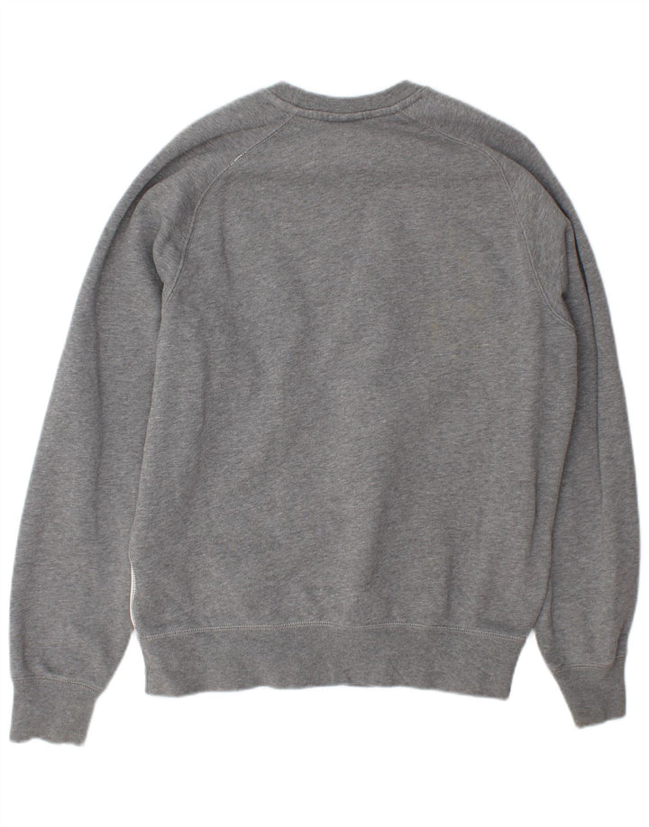 Felpa con grafica Nike da uomo, piccola, in cotone color block grigio