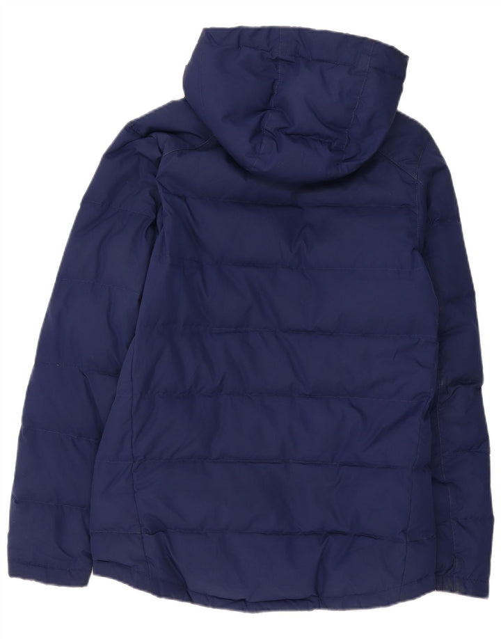 Giacca imbottita con cappuccio Nike da uomo UK 36 Small blu navy in poliestere