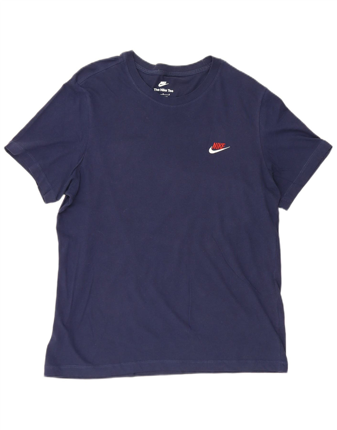 T-shirt da uomo Nike Top Large in cotone blu navy