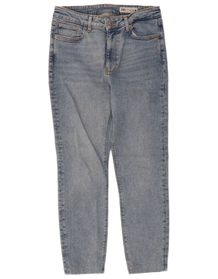 Jeans corti da donna Zara EU 42 Large W32 L24 Blu