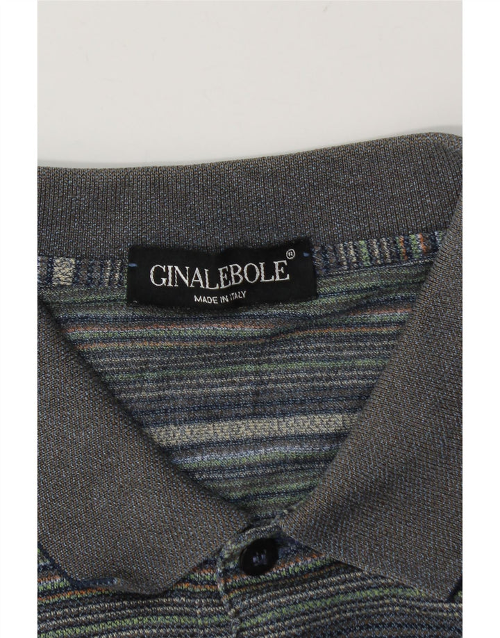 Polo da uomo Ginalebole XL a righe blu