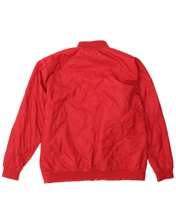Giubbotto bomber da uomo vintage UK 40 grande nylon rosso