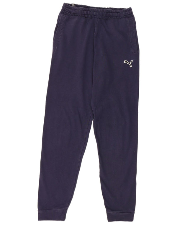 Pantaloni da tuta da uomo Puma Joggers Small Blu Navy Cotone