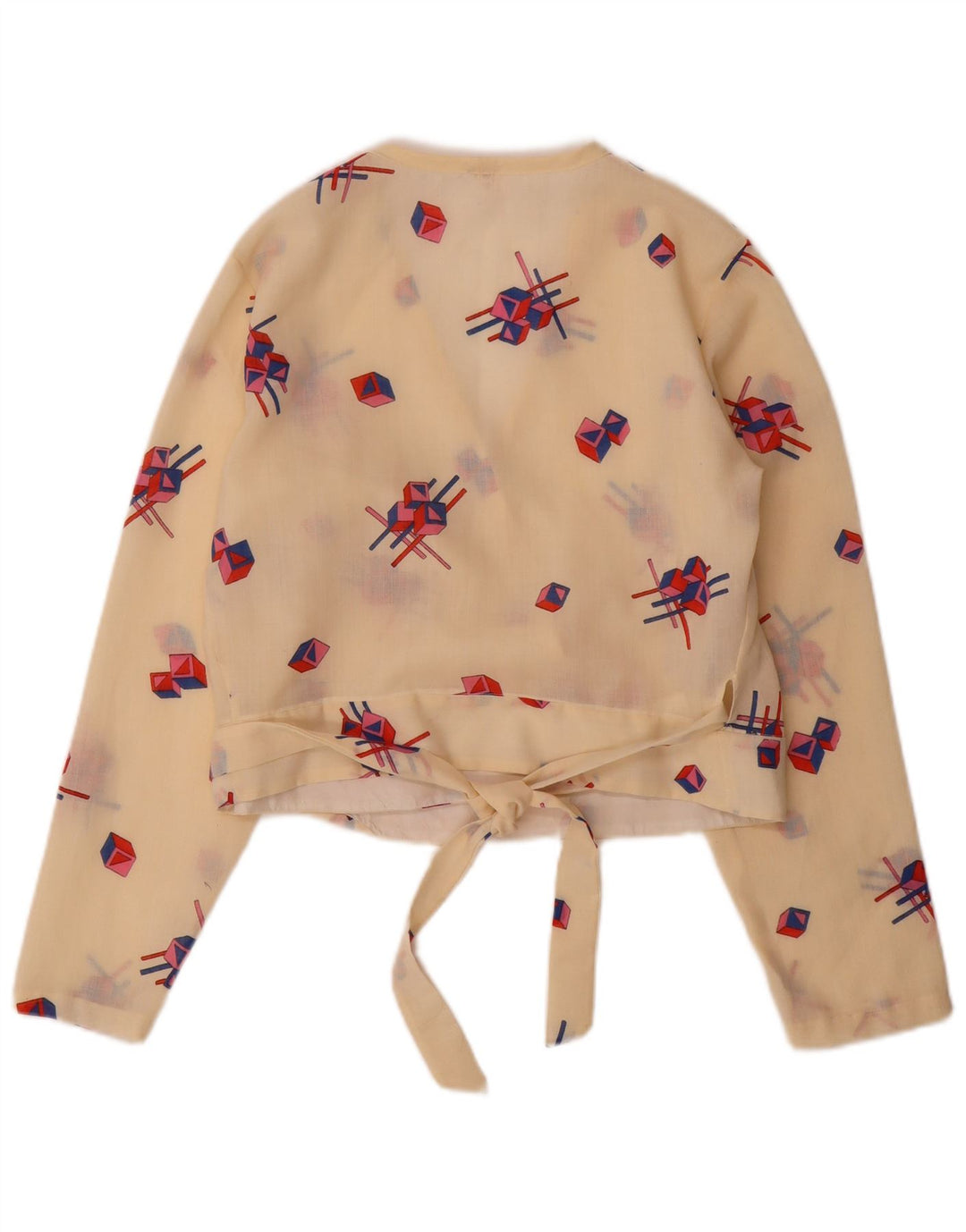 Camicetta corta a maniche lunghe da donna Trevira IT 42 Beige medio geometrico