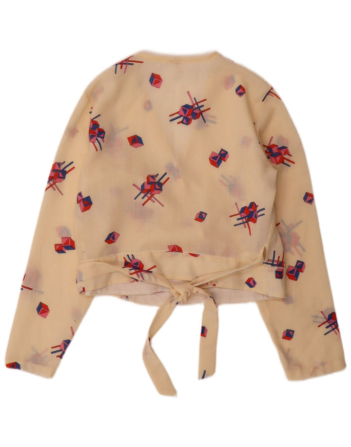 Camicetta corta a maniche lunghe da donna Trevira IT 42 Beige medio geometrico