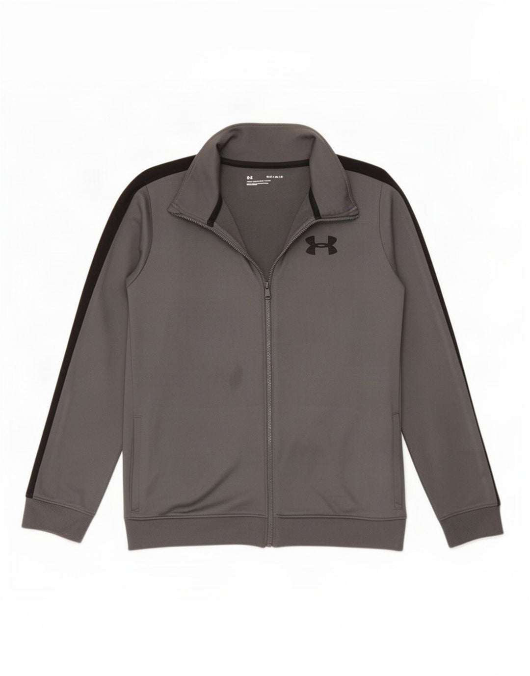 Giacca da tuta da ragazzo Under Armour 11-12 anni, grande, in poliestere grigio