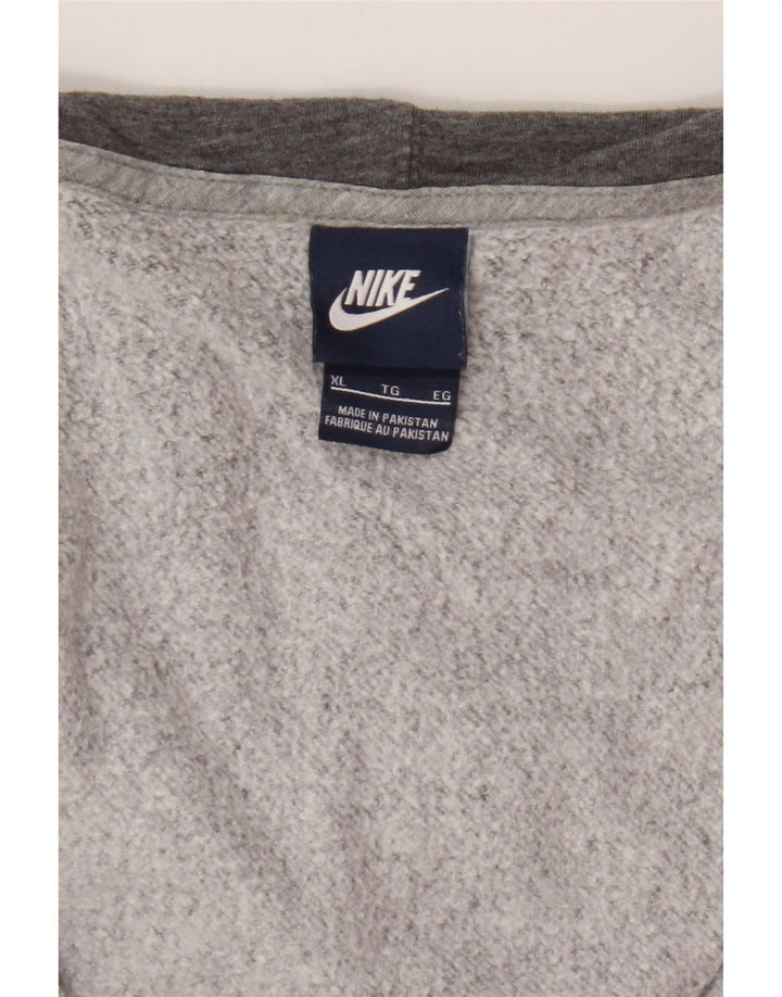 NIKE Mens Zip Hoodie Sweater  XL Grey Cotton Vintage Nike and Second-Hand Nike from Messina Hembry 