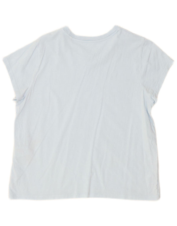 T-shirt grafica da donna Levi's Top UK 18 XL cotone floreale blu