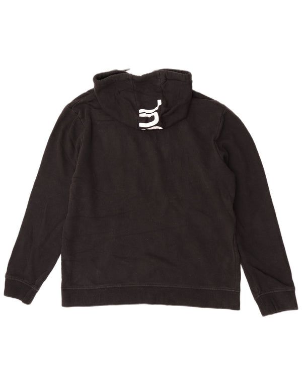 Felpa con cappuccio grafica da uomo Fila in cotone nero medio