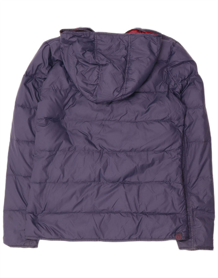 Giacca imbottita con cappuccio da donna FAT FACE UK 10 piccola in nylon blu navy