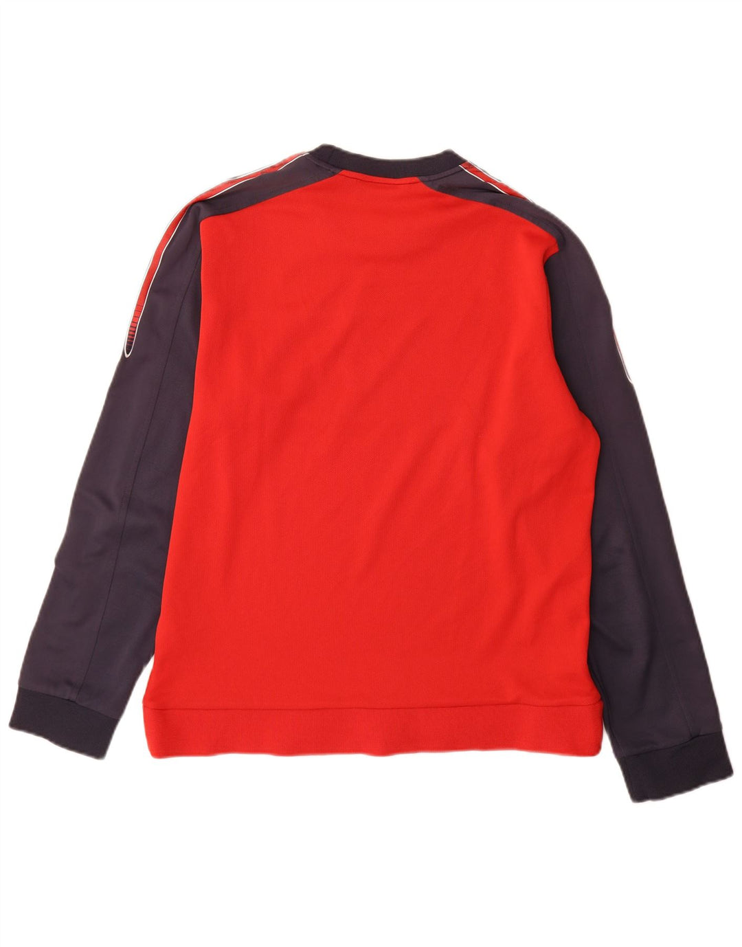 Sergio Tacchini Felpa grafica da uomo Maglione Large Rosso Colorblock