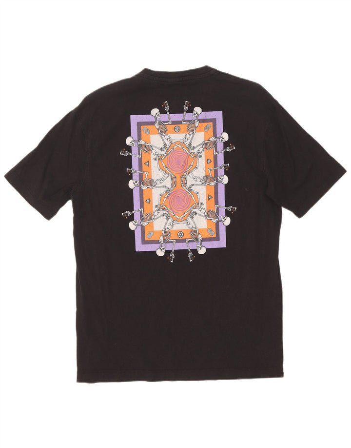 T-shirt grafica da uomo Zara Top Small in cotone nero