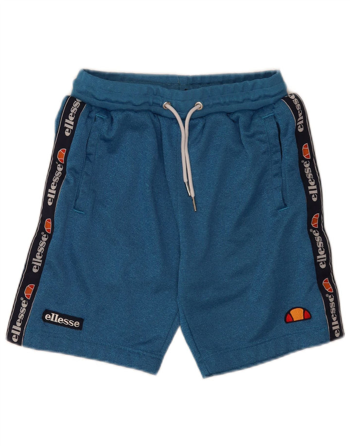 Pantaloncini sportivi grafici da uomo Ellesse XS poliestere color block blu