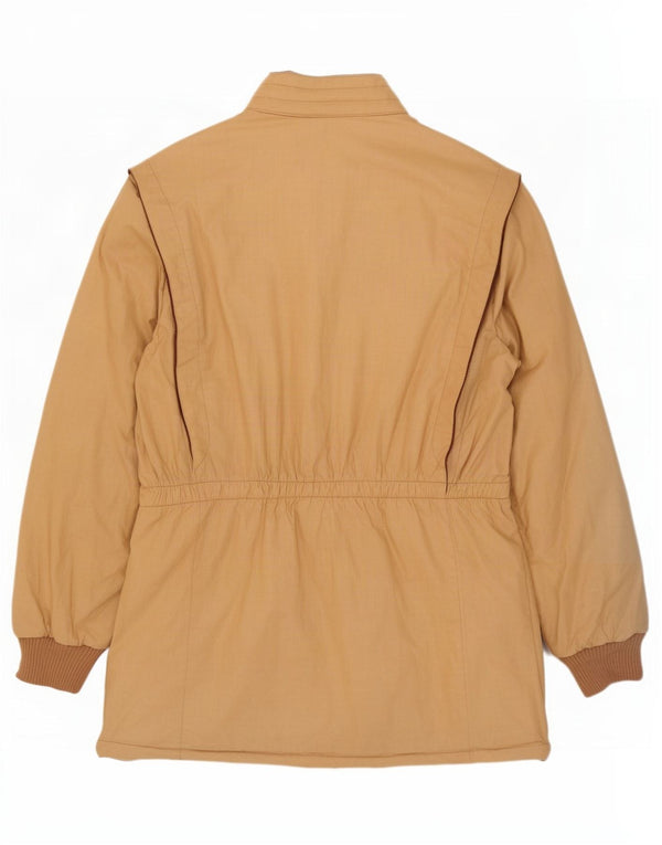 Cappotto vintage da donna in velluto a coste reversibile IT 52 XL in cotone beige
