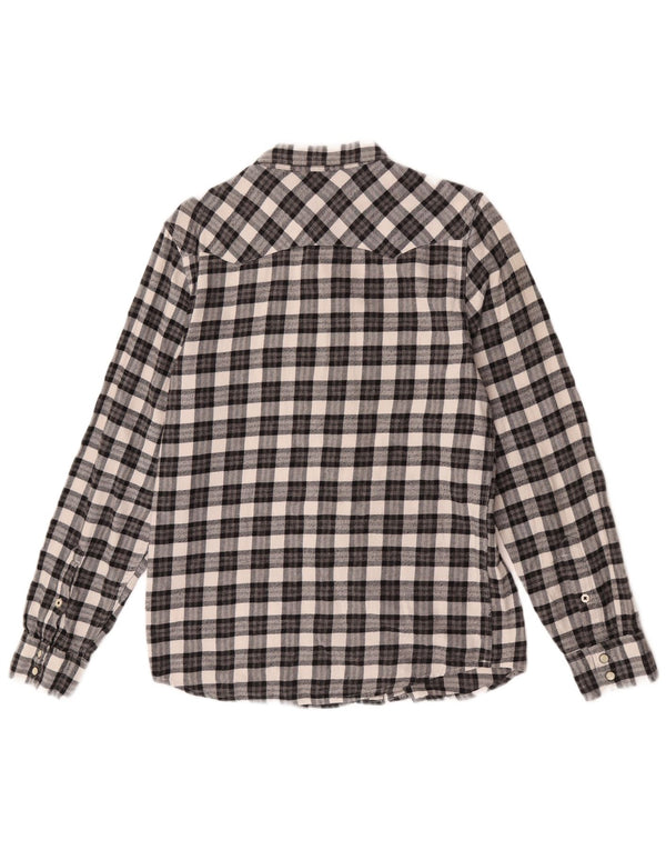 Camicia Lee da uomo in flanella dalla vestibilità regolare, piccolo cotone a quadri neri