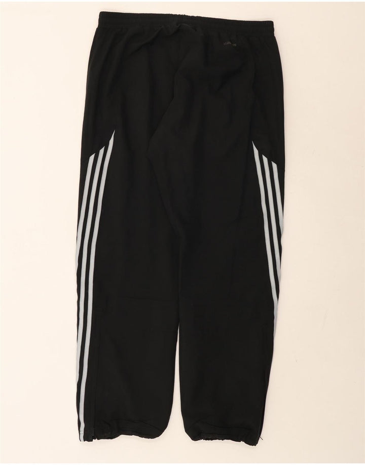 Pantaloni da tuta da uomo Adidas Large neri in poliestere