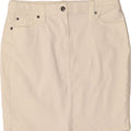 J. CREW Womens Stretch Denim Skirt  W29 Medium White Cotton Vintage J. Crew and Second-Hand J. Crew from Messina Hembry 