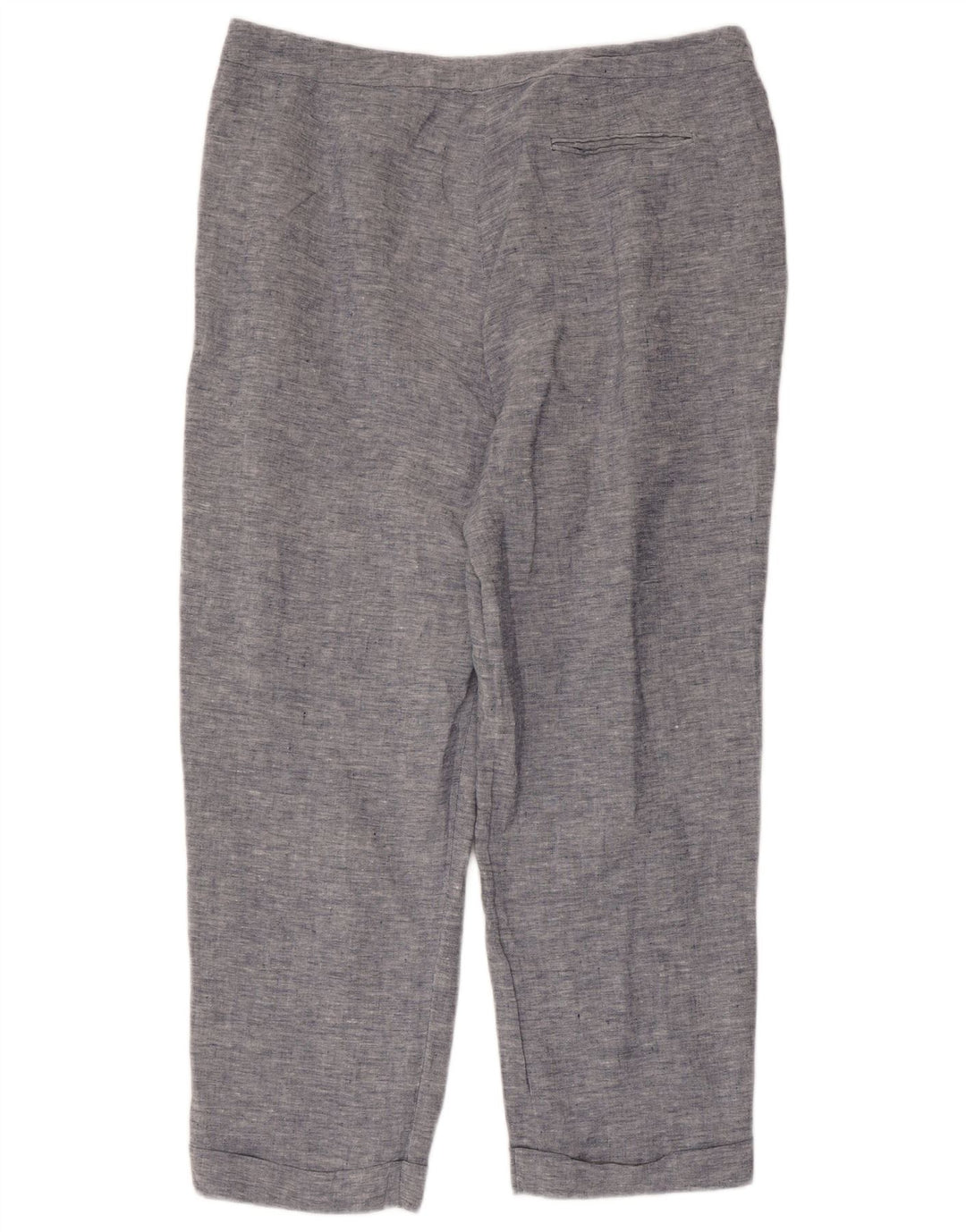 Pantaloni corti dritti da donna JAEGER UK 16 Large W36 L25 Lino blu