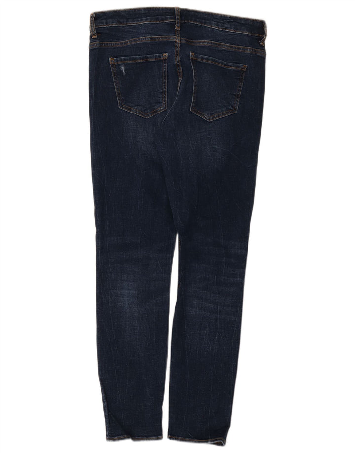 Jeans skinny effetto invecchiato Zara da donna EU 40 medio W30 L28 blu