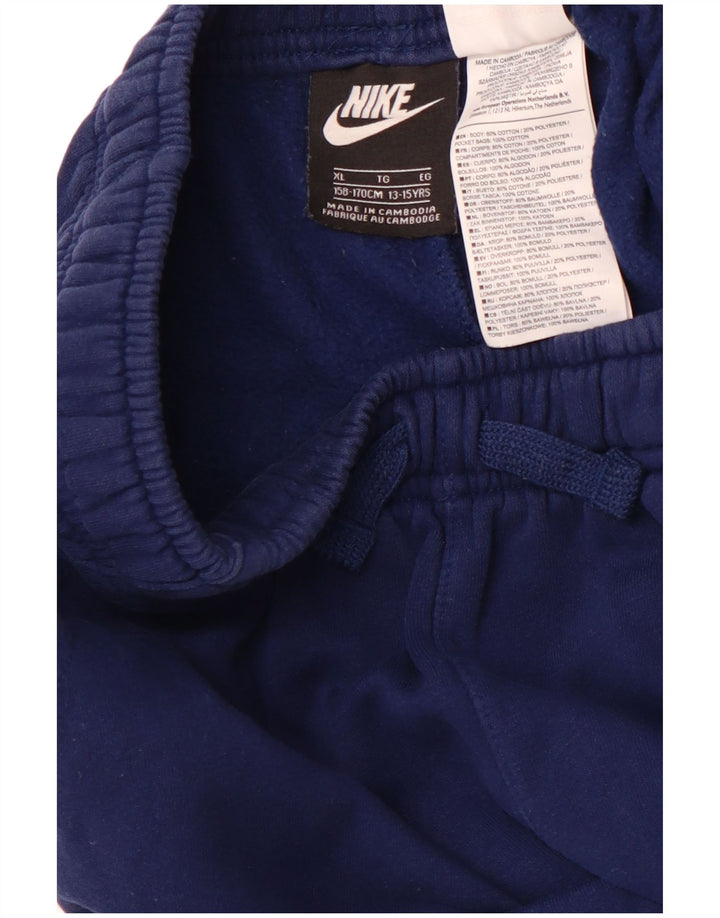 NIKE Pantaloni da tuta da ragazzo Joggers 13-14 anni XL Blu navy in cotone