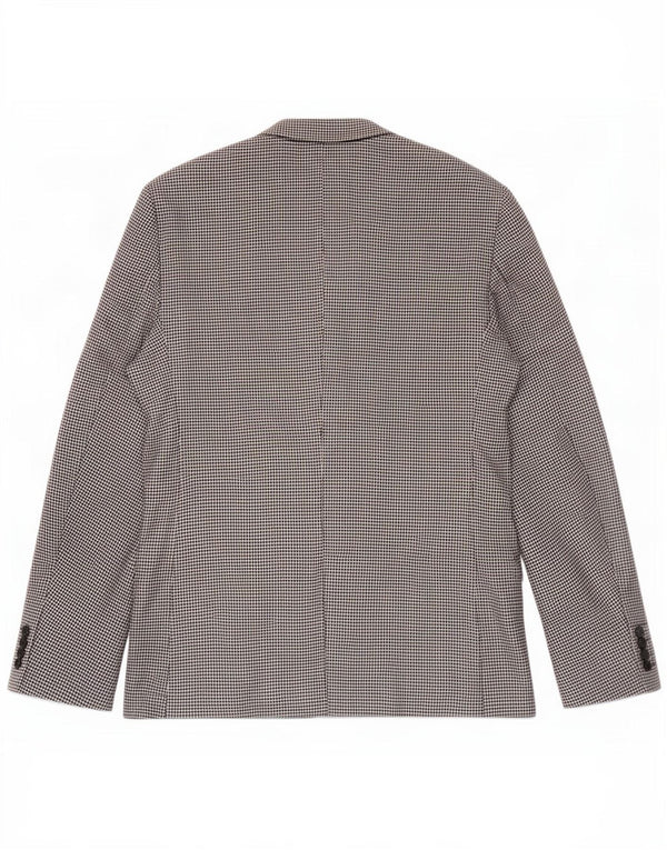 Giacca blazer a 2 bottoni da uomo Zara EU 52 grande pied de poule nero