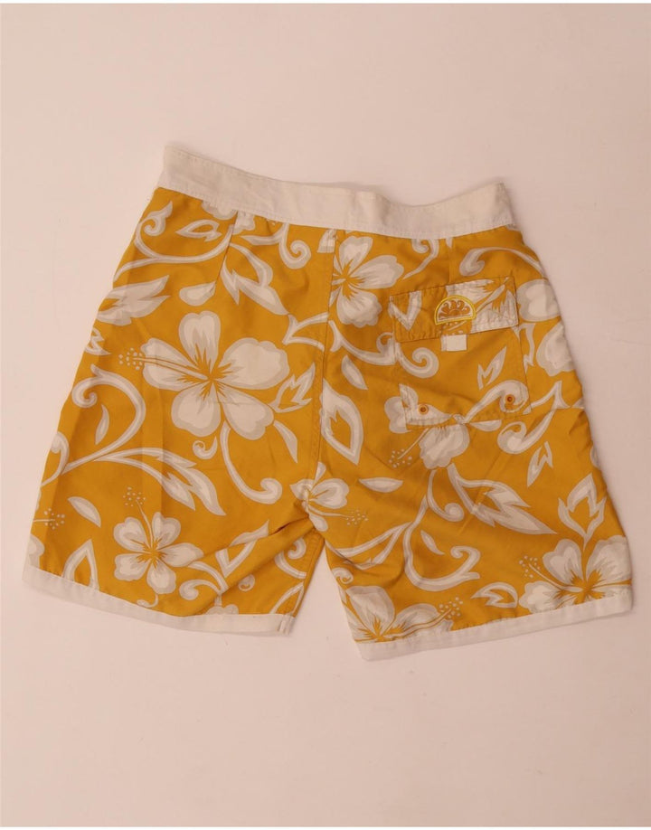 Pantaloncini da bagno da uomo Sundek IT 48 Poliestere floreale giallo medio