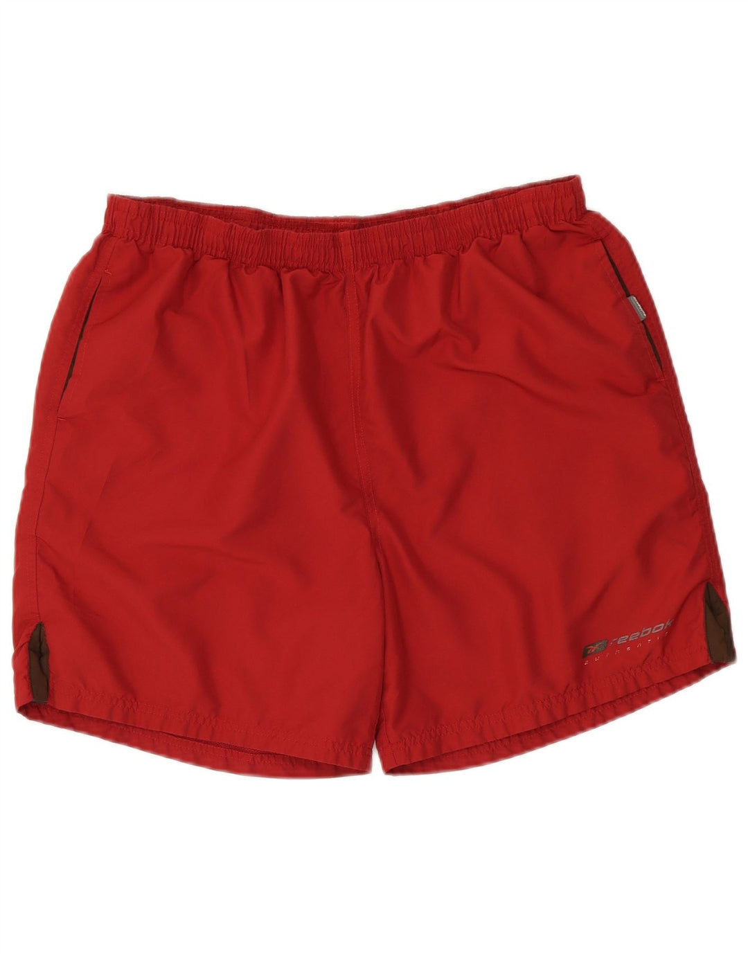 Pantaloncini da bagno da uomo Reebok grandi rossi in poliestere