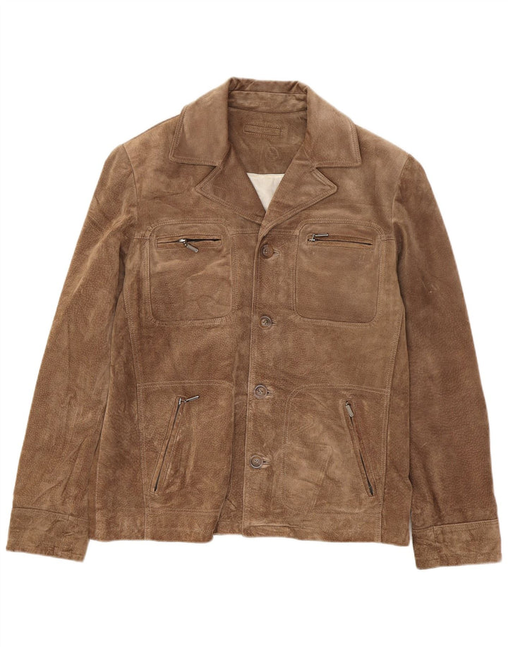 Giacca in pelle scamosciata da uomo J.J.Scott IT 50 Large in pelle marrone