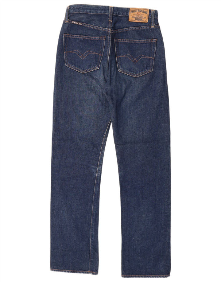 Jeans dritti da donna Replay W28 L30 cotone blu