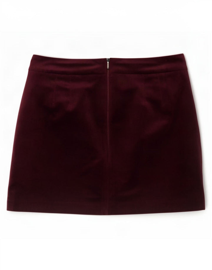 Minigonna da donna Jack Wills UK 12 media W31 poliestere bordeaux