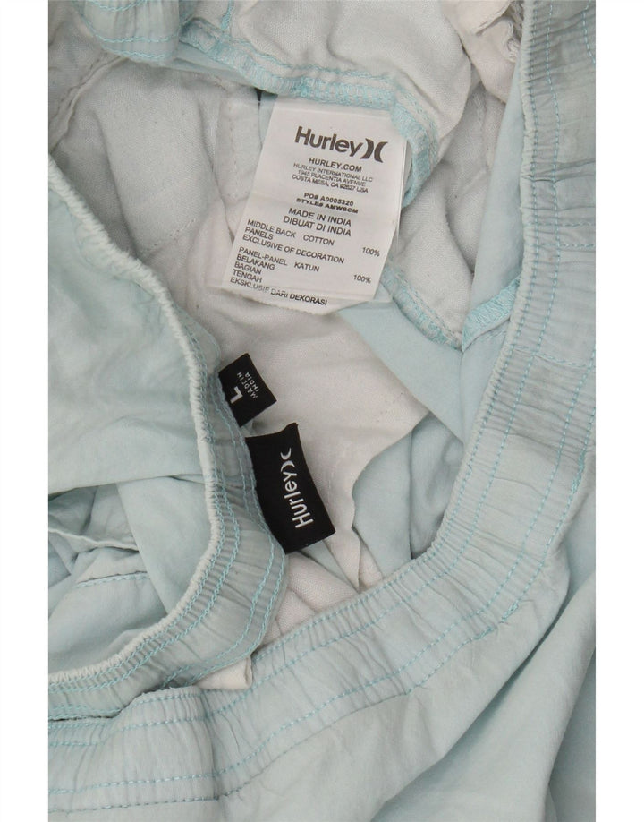 Pantaloncini chino da uomo Hurley grandi W36 in cotone blu