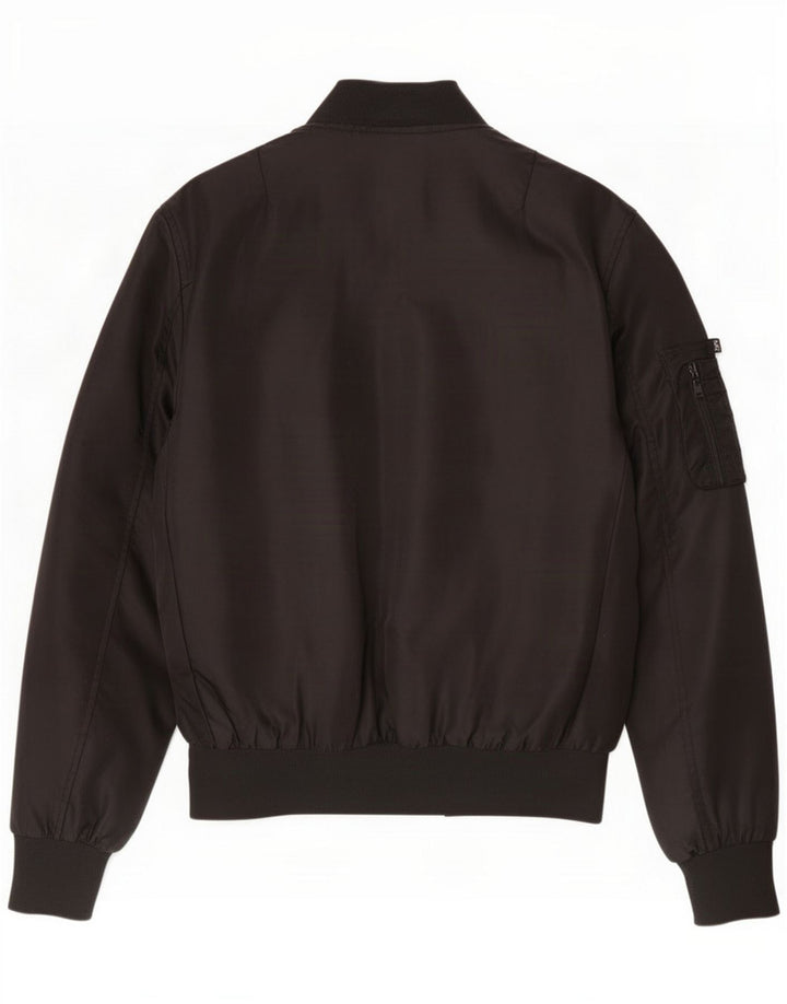 Giacca bomber da uomo vintage UK 38 Medium Black Nylon
