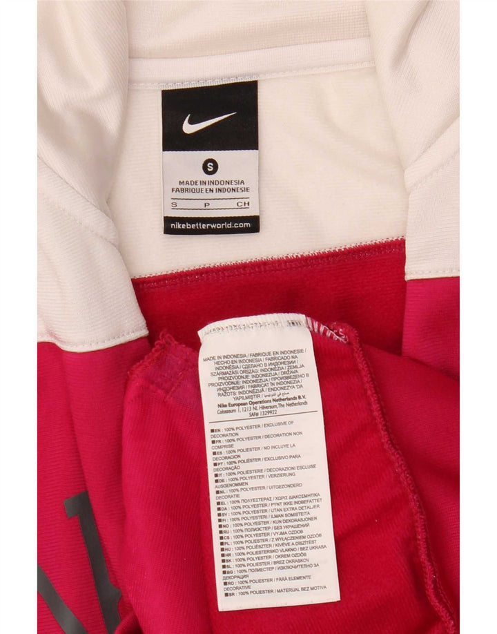 Giacca da ginnastica grafica da donna Nike UK 10 Small Pink Colourblock