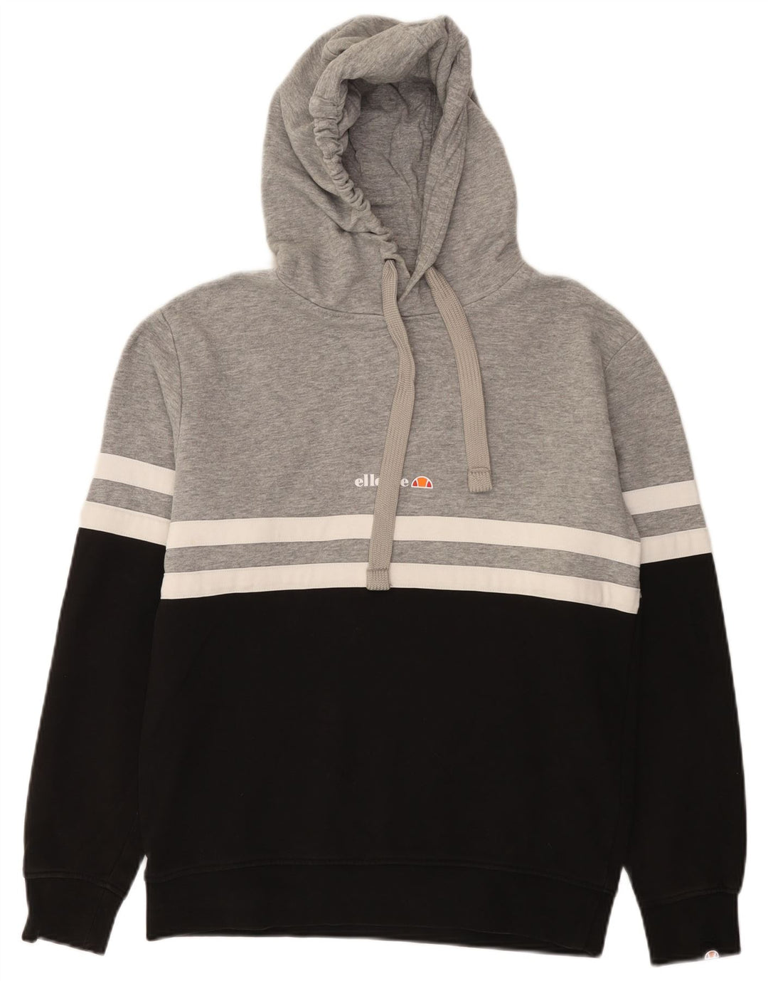 Maglione con cappuccio da uomo Ellesse piccolo in cotone color block grigio