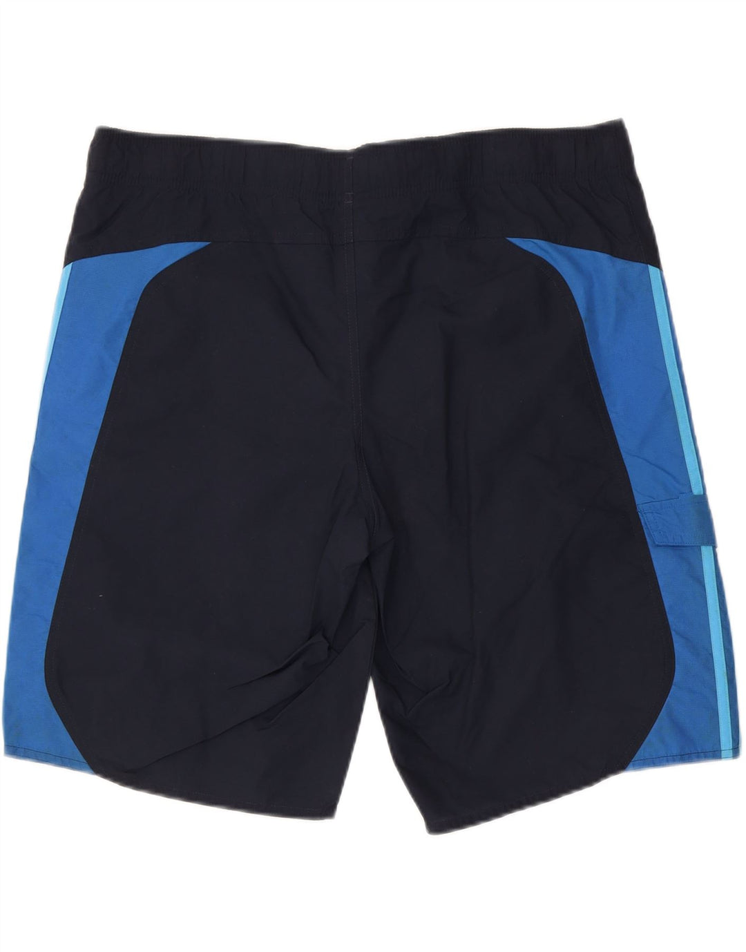 Pantaloncini da bagno da uomo Adidas Large in nylon color block blu navy