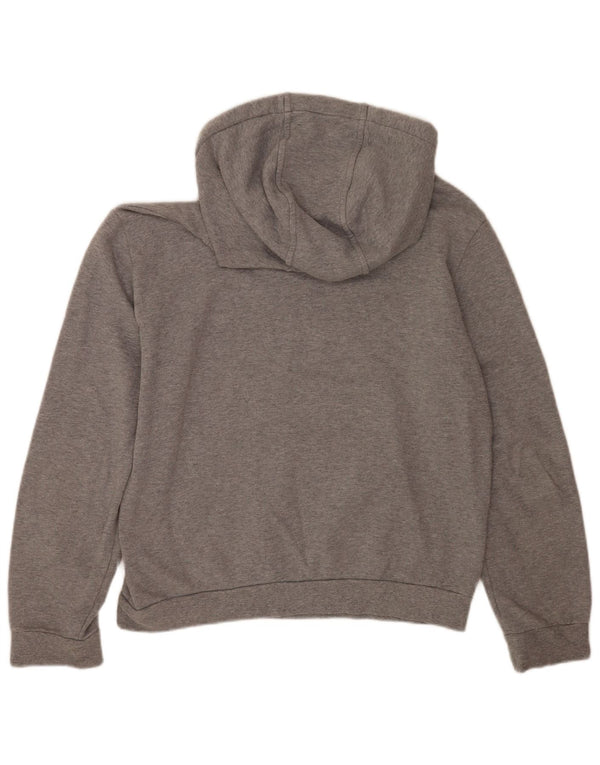 Felpa con cappuccio grafica da uomo Emporio Armani XL in cotone chiazzato grigio