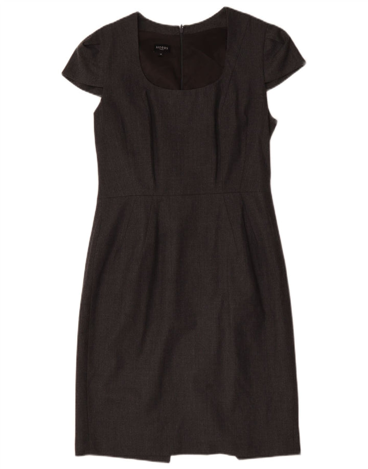 Abito tubino da donna Hobbs UK 12 lana grigio medio