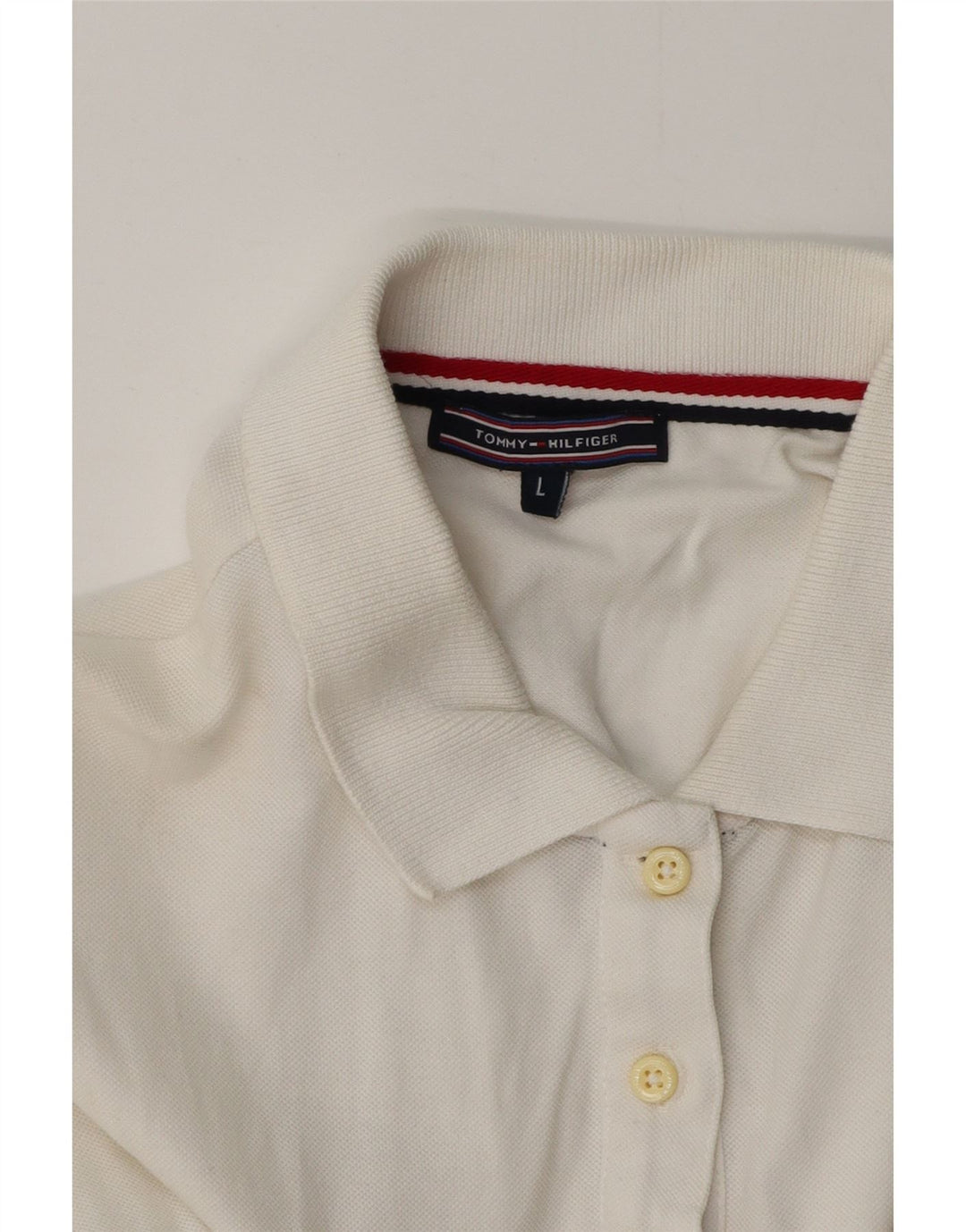 Abito polo da donna Tommy Hilfiger UK 14 grande bianco