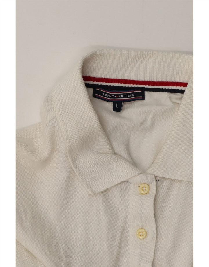 Abito polo da donna Tommy Hilfiger UK 14 grande bianco